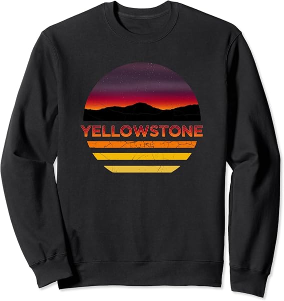 Retro Vintage Yellowstone, Wyoming Vacation Souvenir Sweatshirt